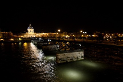 Le pont des Arts vers l’institut de France