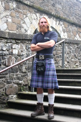 Fier de son clan au chateau d’Edinburgh