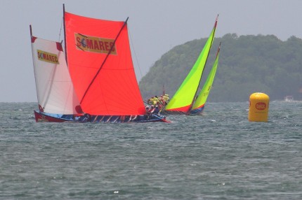 Passage de bouées délicat