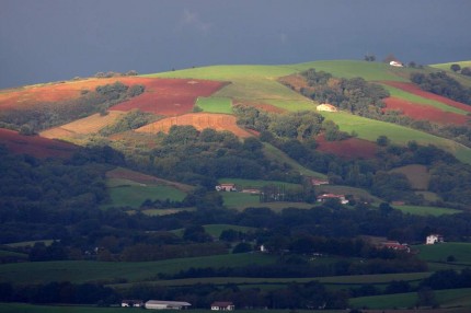 Ciel chargé au pays basque