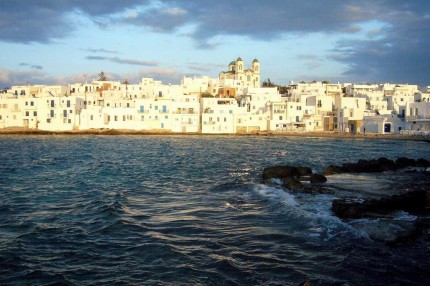 Coucher de soleil sur Naoussa (Ile de Paros)