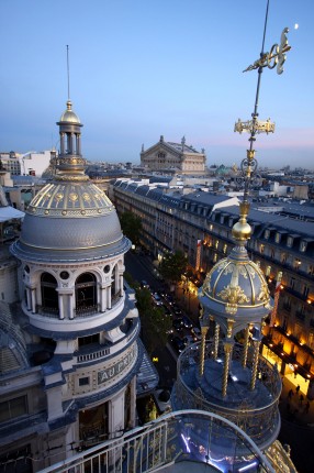 Sur les toits du Boulevard Haussmann